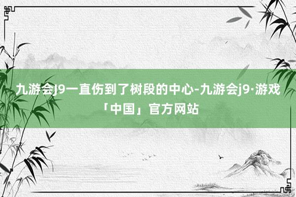 九游会J9一直伤到了树段的中心-九游会j9·游戏「中国」官方网站