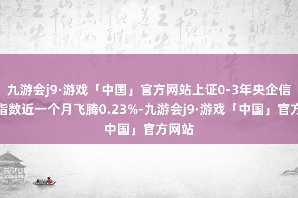 九游会j9·游戏「中国」官方网站上证0-3年央企信用债指数近一个月飞腾0.23%-九游会j9·游戏「中国」官方网站